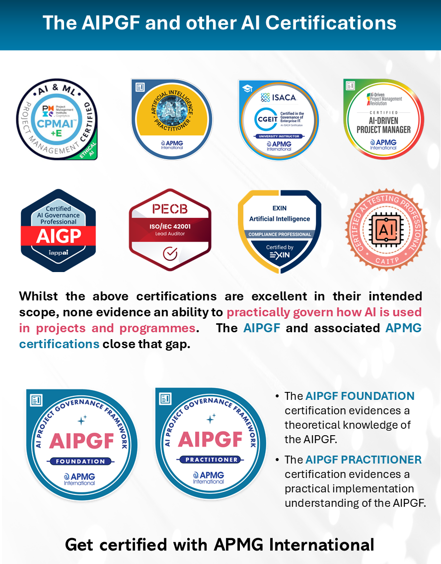 AIPGF and other Certifications